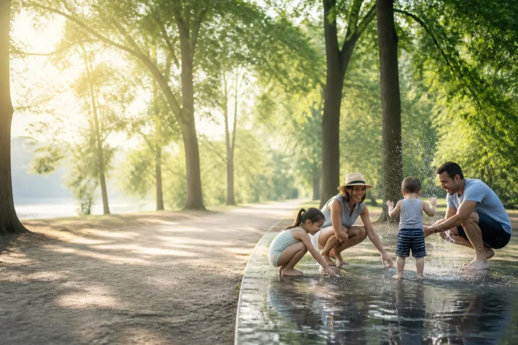 Quand sortir avec des enfants pendant la canicule, où aller et quoi faire ?