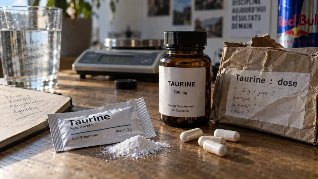 Taurine en complément alimentaire : ce que montrent les preuves et comment choisir son format