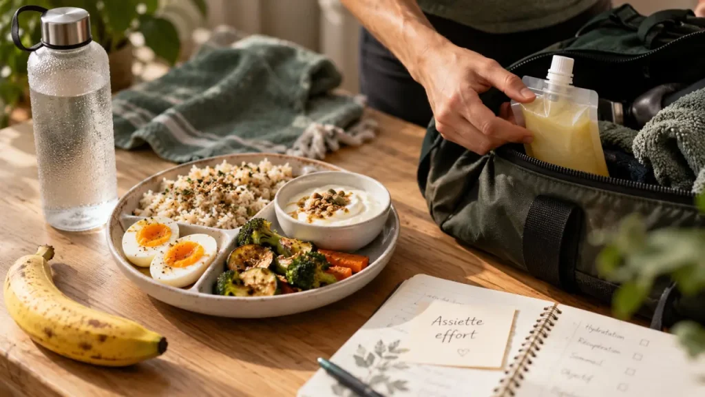 Alimentation et sport : ajustez vos repas à l’effort, sans manger plus par réflexe