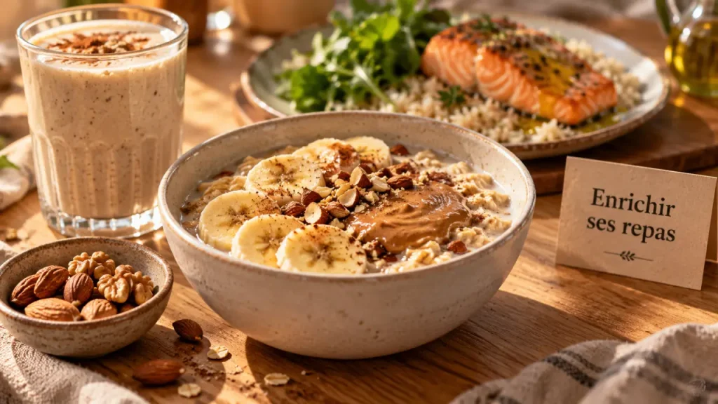 Aliments pour prendre du poids : enrichir l’assiette sans doubler les portions