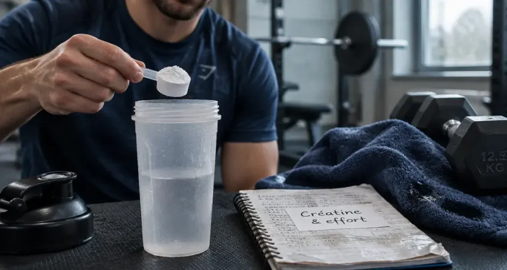 Créatine : plus de force sur les efforts brefs, sans raccourci vers le muscle