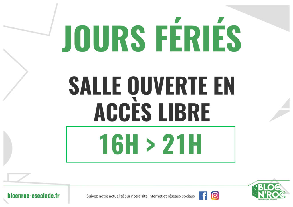 Affiche jours feries 2025