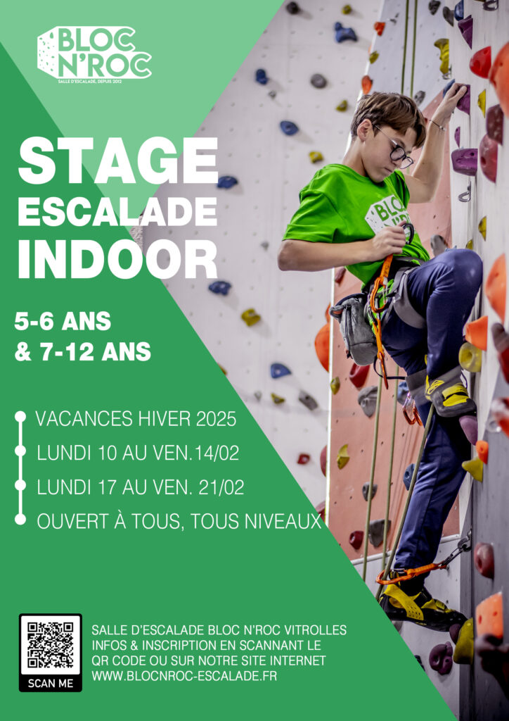 Affiche Stage Enfants Hiver 2025 Indoor