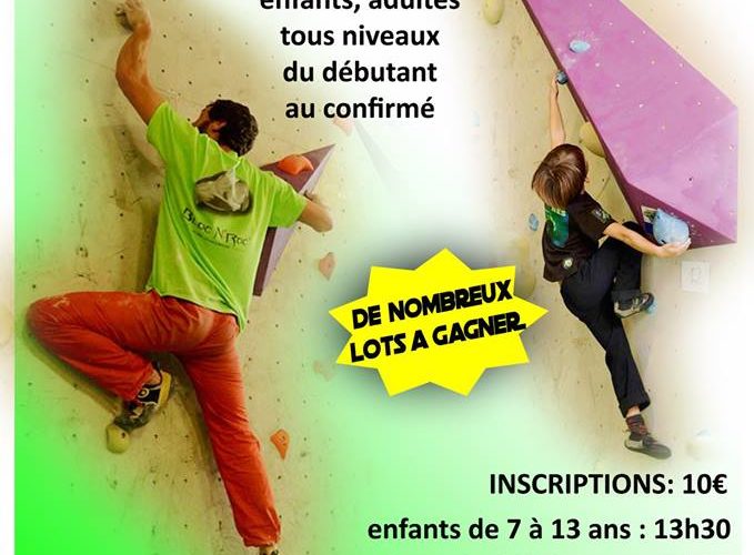 Contest Amical d'escalade le 8 décembre 2018