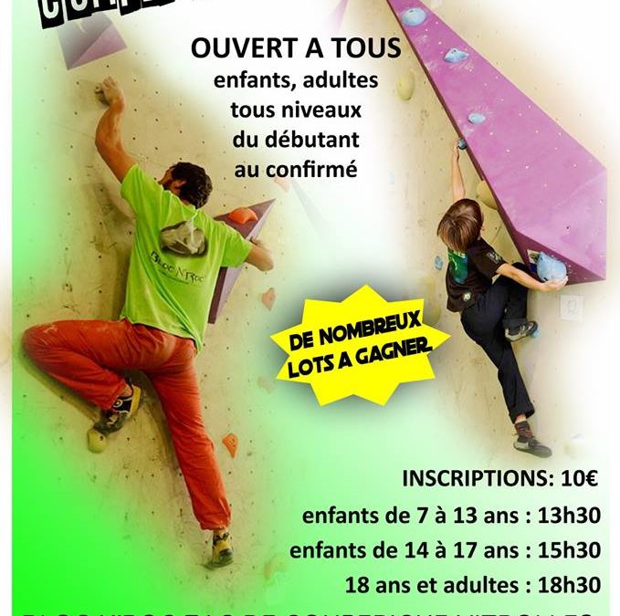 Contest Amical d'escalade le 8 décembre 2018